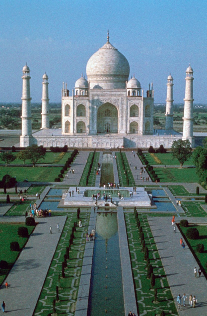 Taj Mahal, z vrcholu vstupní brány, Agra, Indie od Unbekannt