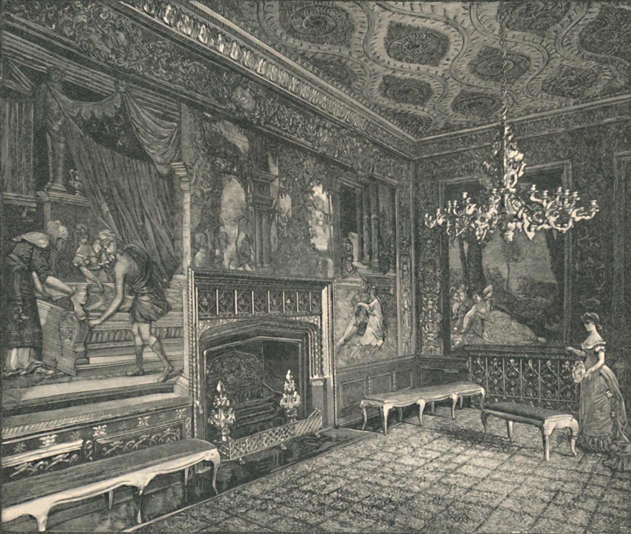 The Tapiserie Room, 1886 od Unbekannt