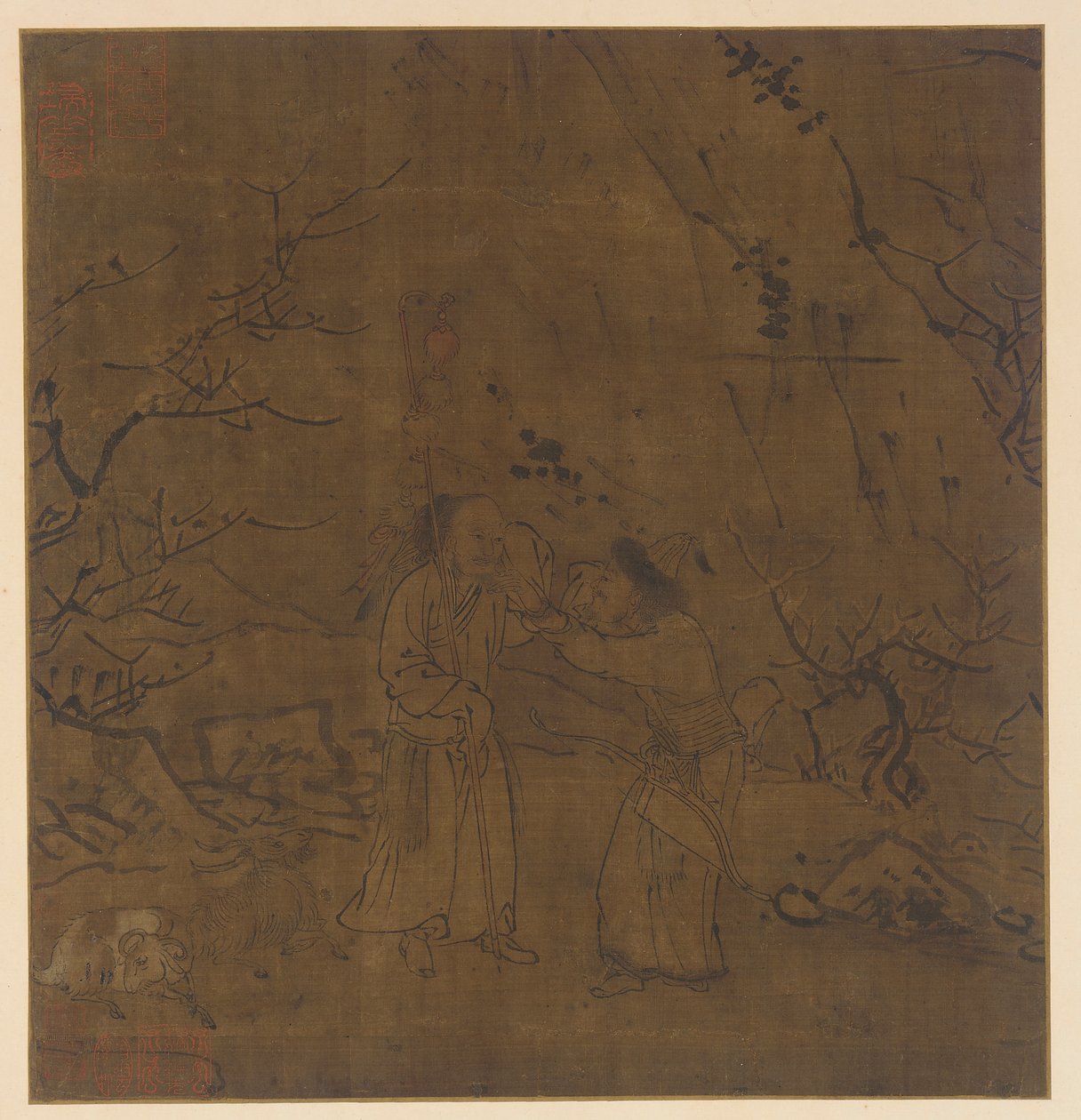 Slzavý rozchod Su Wu a Li Ling, dynastie Ming, 1368-1644. od Unbekannt