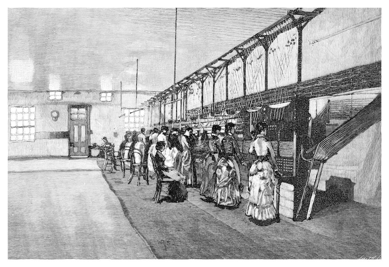 The Telephone Exchange, Melbourne, Victoria, Austrálie, 1886 od Unbekannt