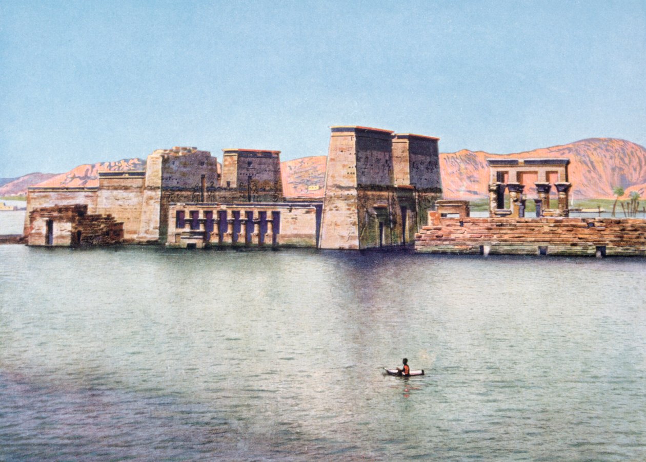 Chrám Isis ve Philae, Egypt, 20. století od Unbekannt