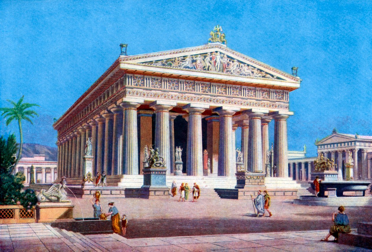 Poseidonův chrám, Paestum Pesto, Itálie, 1933-1934 od Unbekannt