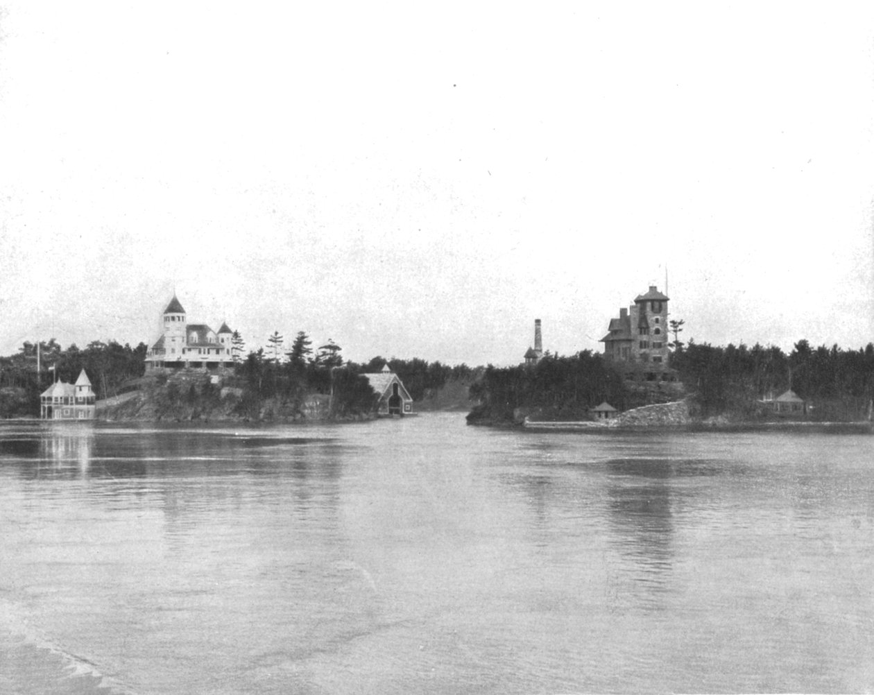 Tisíc ostrovů řeky svatého Vavřince, Kanada, c1900. od Unbekannt