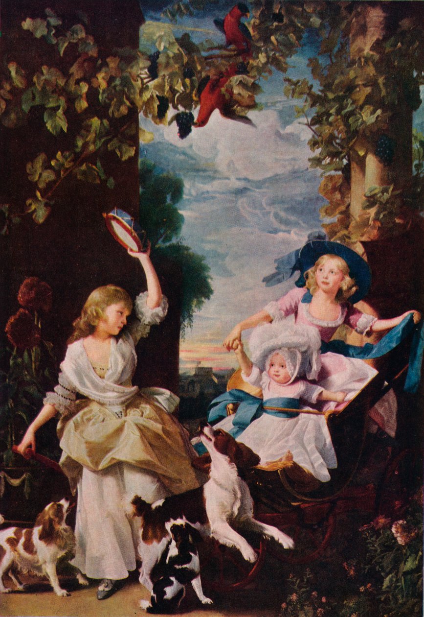 Tři nejmladší dcery Jiřího III., 1785, 1937 od Unbekannt