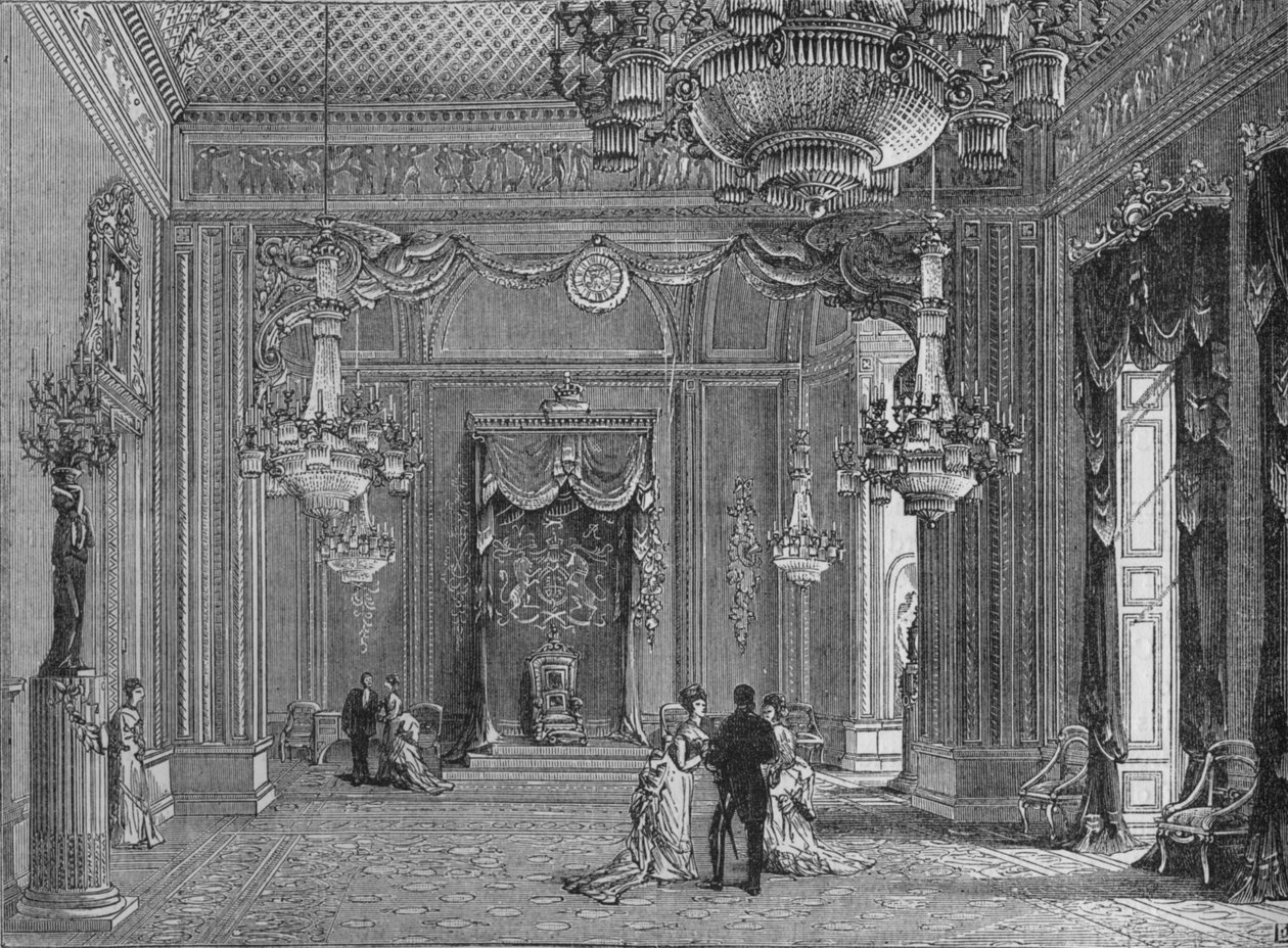 Trůnní sál, Buckinghamský palác, Westminster, Londýn, c1875 1878 od Unbekannt