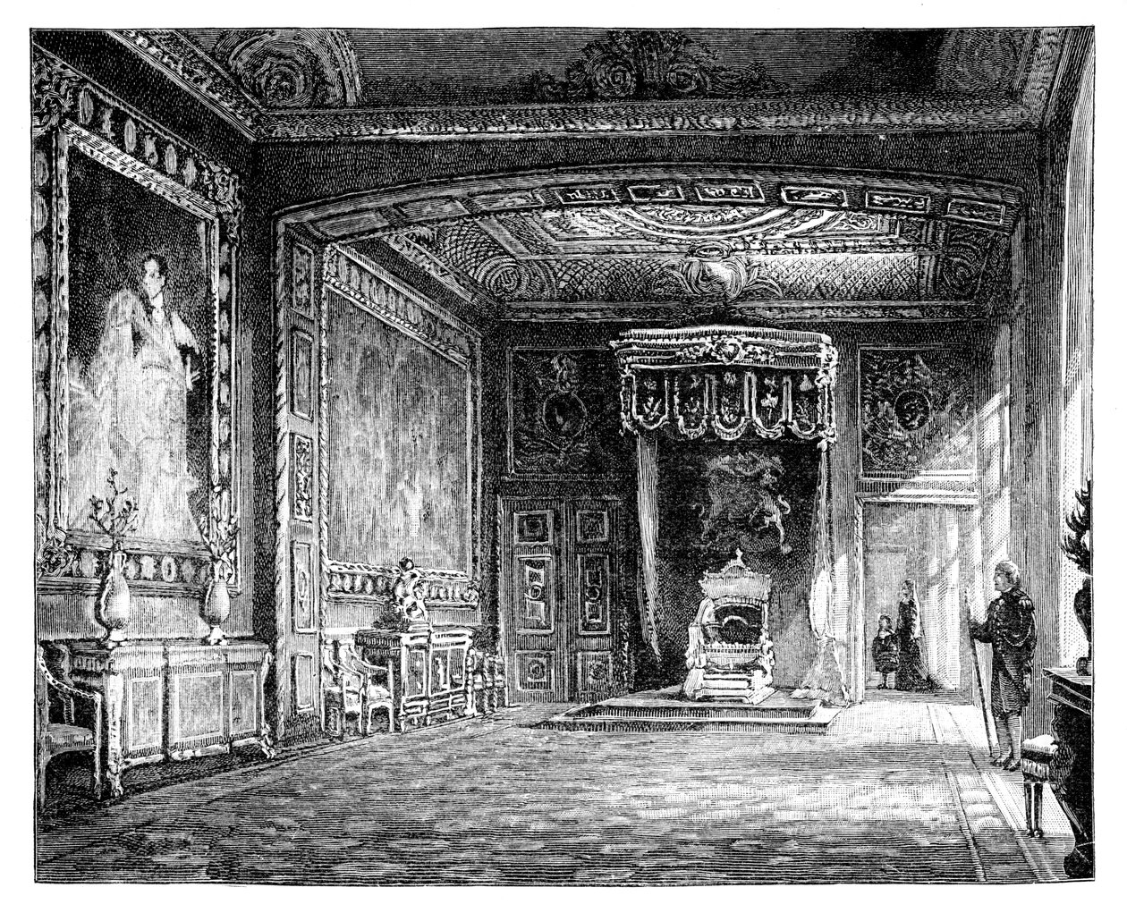 Throne Room, Windsor Castle, c1888 od Unbekannt