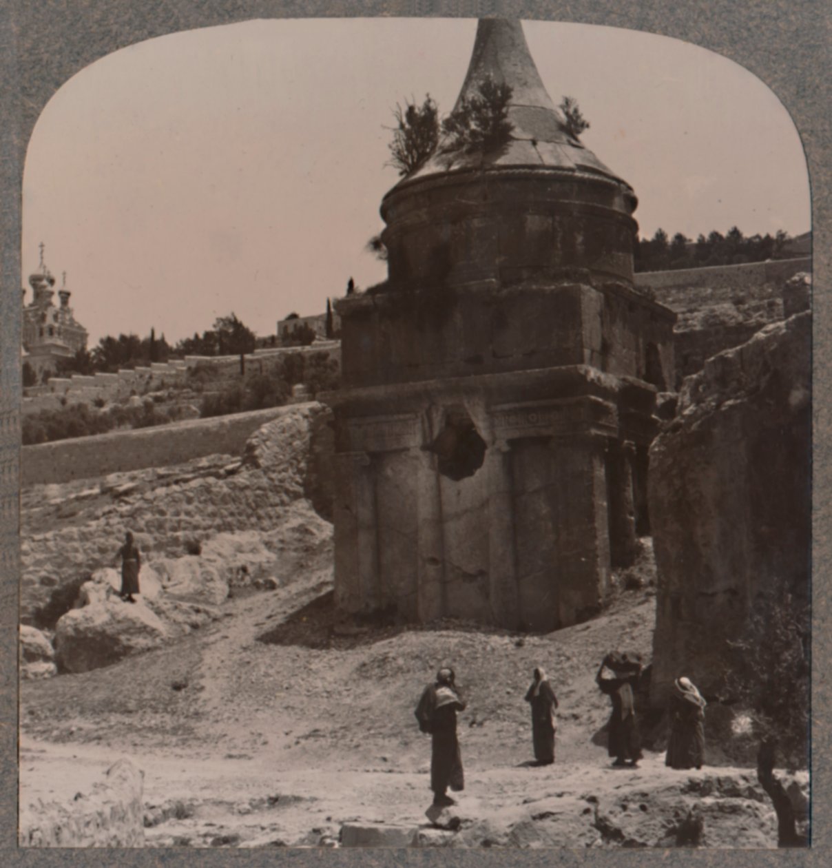 Hrob Absalom v údolí Josafat, c1900 od Unbekannt