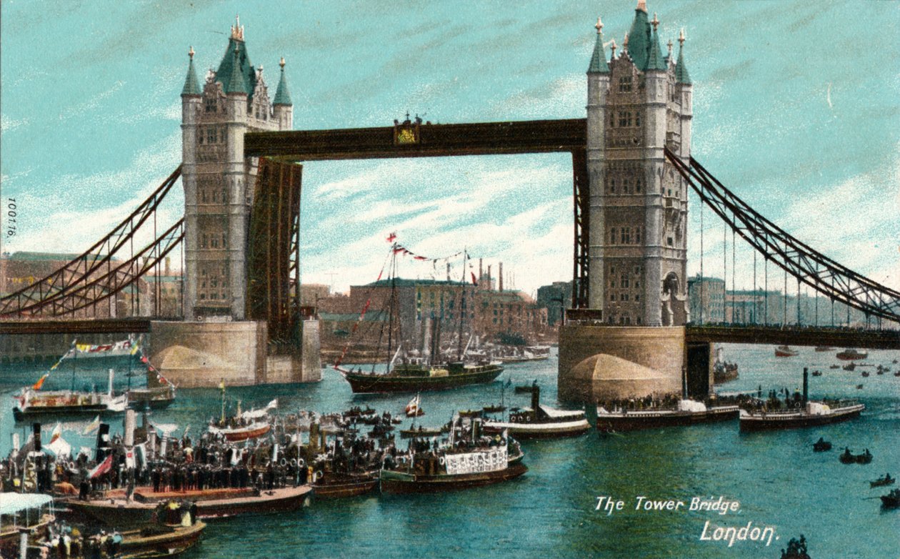 Tower Bridge, Londýn, c1910 od Unbekannt