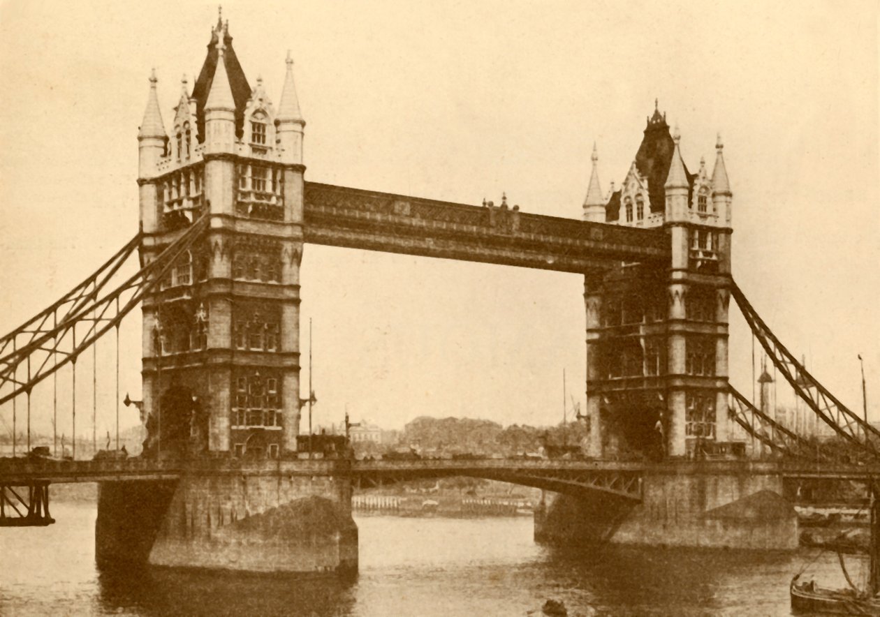 Tower Bridge, Londýn, c1930. od Unbekannt
