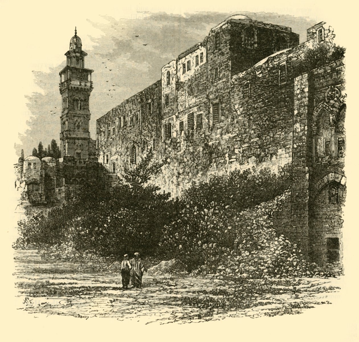 Antoniova věž, Jeruzalém, 1890. od Unbekannt