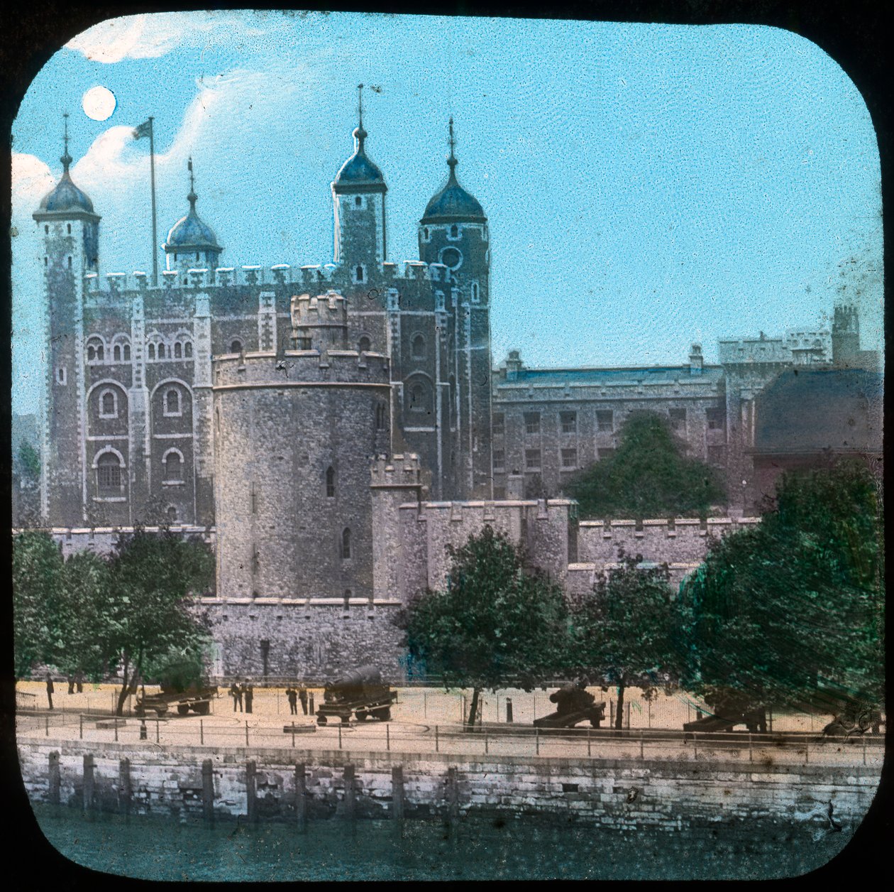 Tower of London v noci, konec 19. nebo začátek 20. století od Unbekannt
