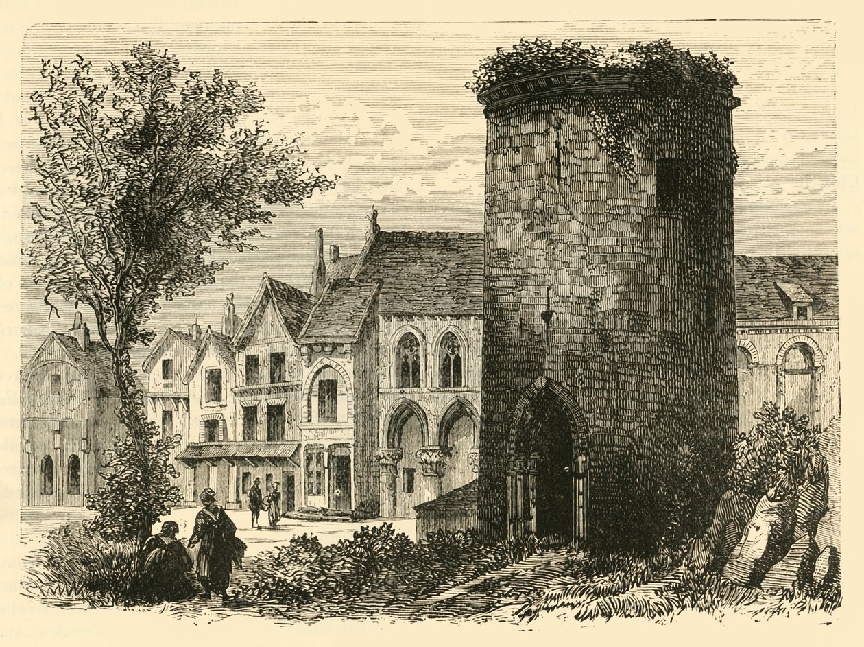 Věž Louise DOutremera v Laonu Zničena v roce 1831, 1890. od Unbekannt