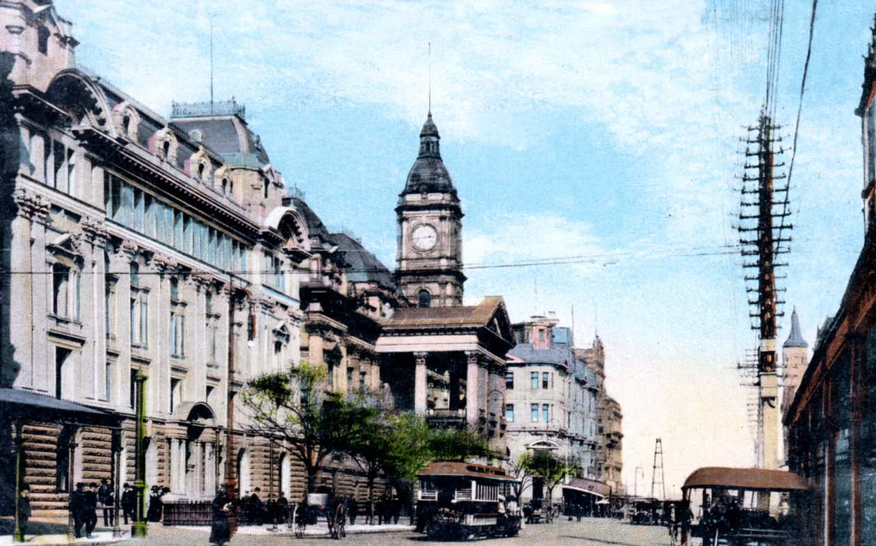 Nová přístavba radnice, Melbourne, Austrálie, 1912 od Unbekannt