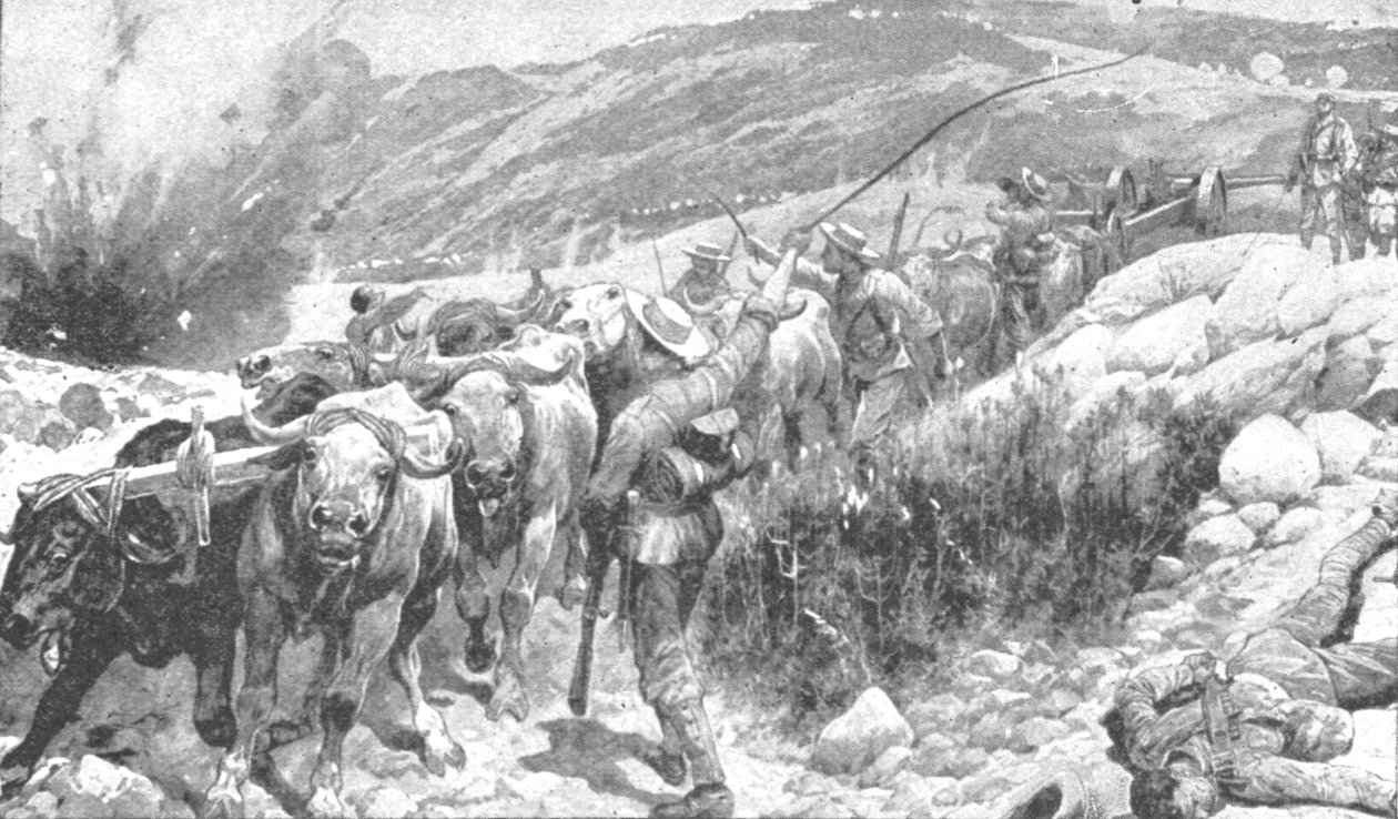 Transvaalská válka, 1899-1901: The Bluejackets Saving a Gun, 1901. od Unbekannt