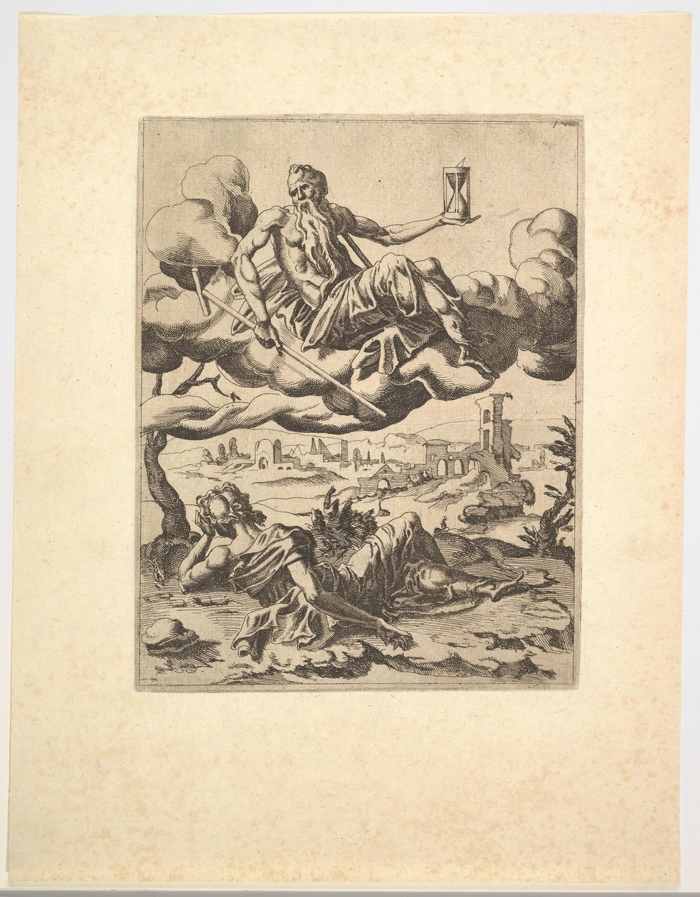 Triumph času z Petrarchových triumfů, ca. 1548-49. od Unbekannt