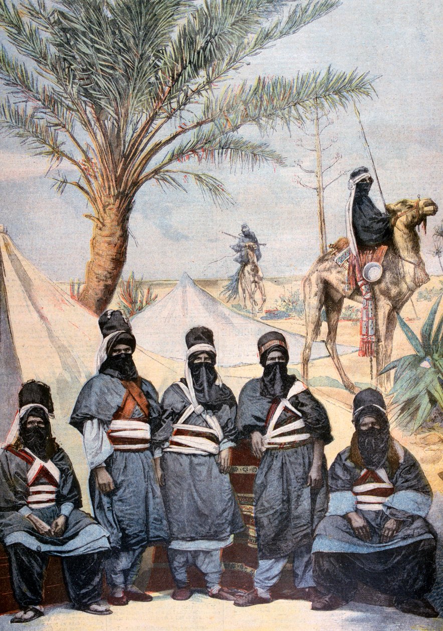 Karavana Tuaregů na zimním velodromu, Paříž, 1894 od Unbekannt