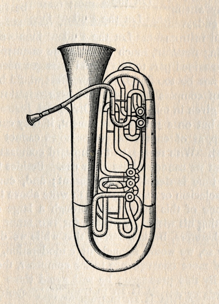 Tuba - kontrabasová tuba, 1895. od Unbekannt