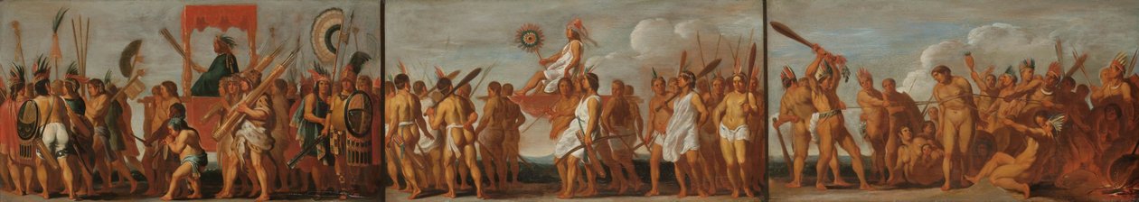 Zacházení s válečnými zajatci v Tupinambásu, kolem roku 1630. od Unbekannt