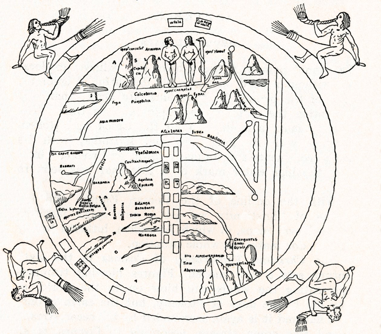 Mapa Turína, 8. století, 1912 od Unbekannt