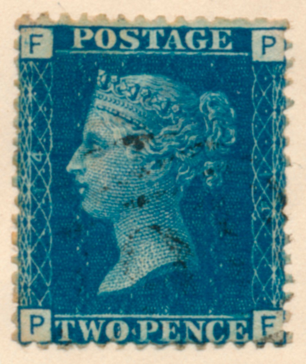 Poštovní známka The Two Penny Blue nebo The Two Pence Blue, 40. léta 19. století od Unbekannt