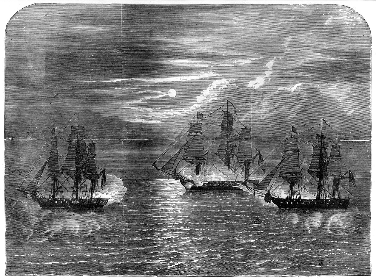 Ústava USS zachycující Cyane a Levant, 1815, 1872 od Unbekannt