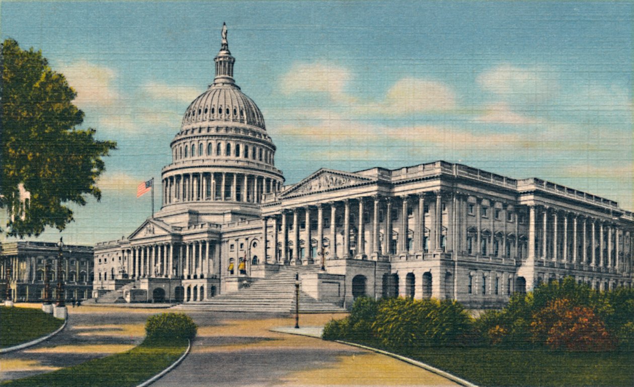 Kapitol USA, Washington D.C., 40. léta 20. století od Unbekannt