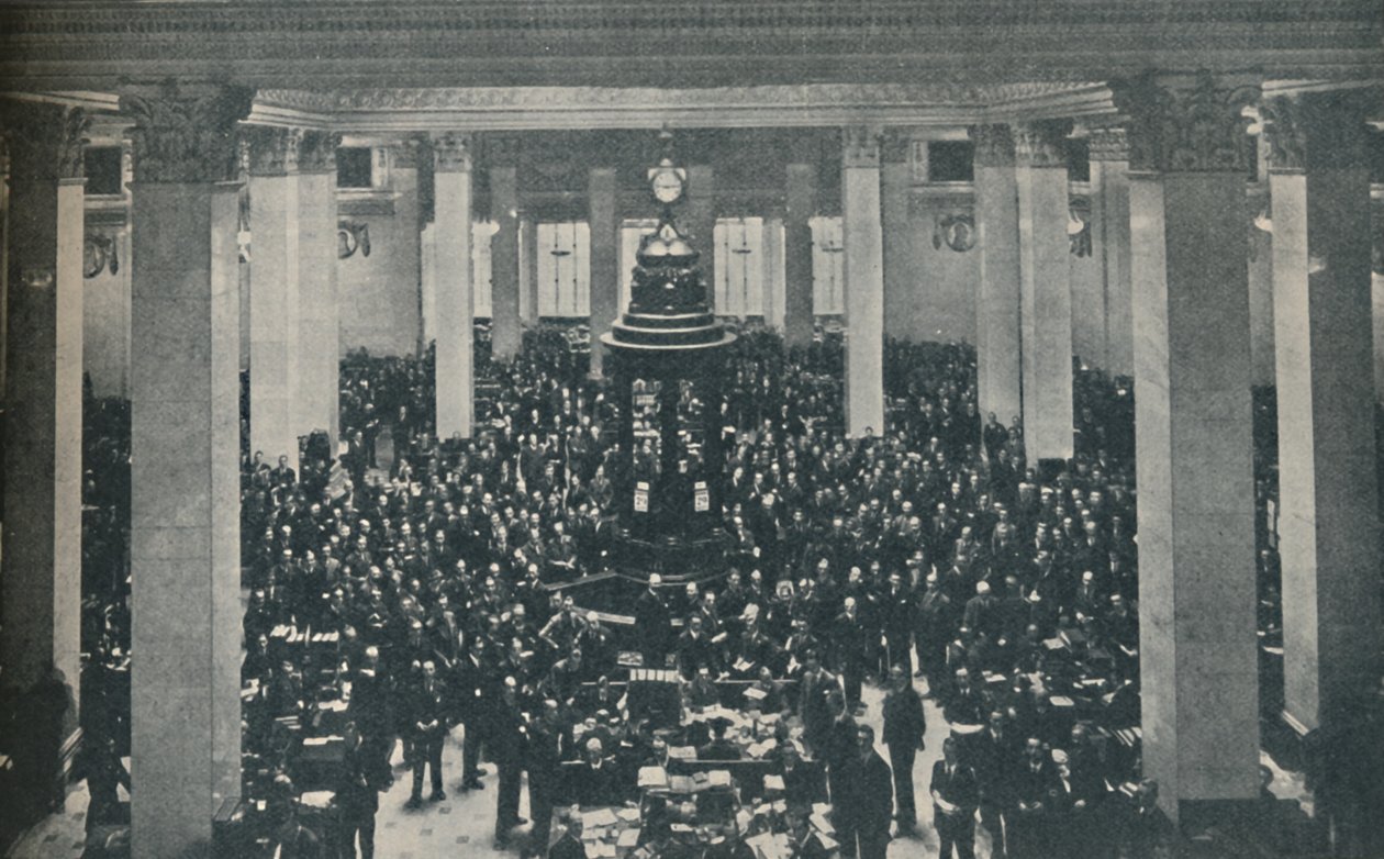 Underwriting Room v Lloyds, s tribunou uprostřed, 1936 od Unbekannt