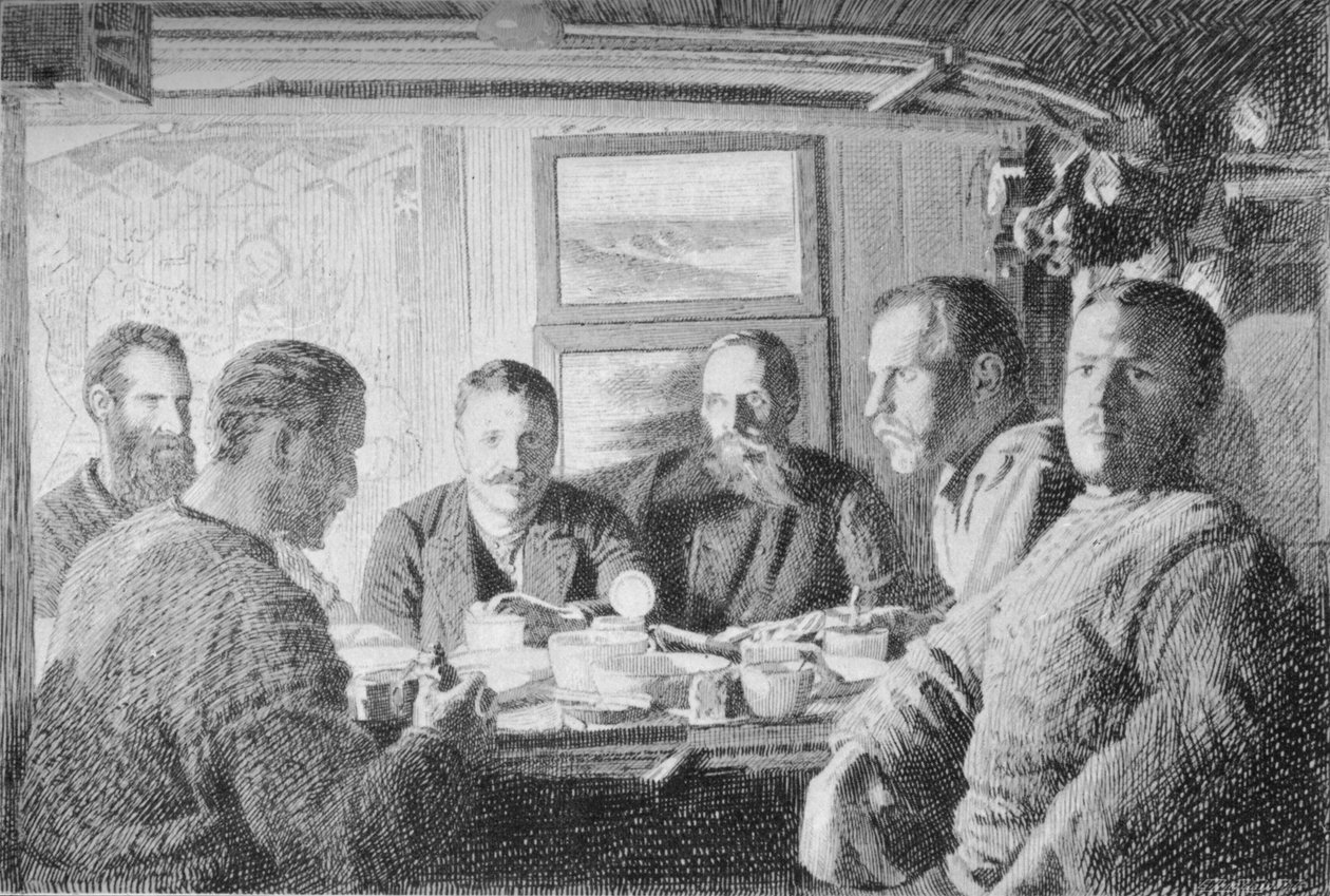 Horní konec jídelního stolu. 15. února 1895, 1897 od Unbekannt