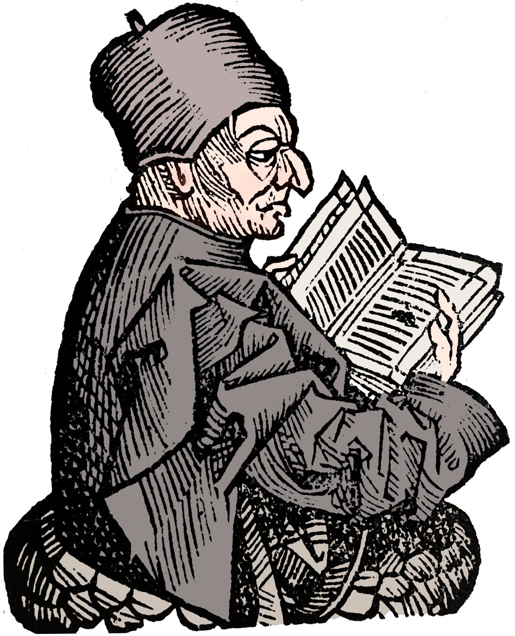 The Venerable Bede c673-735, anglosaský teolog, učenec a historik, 1493 od Unbekannt