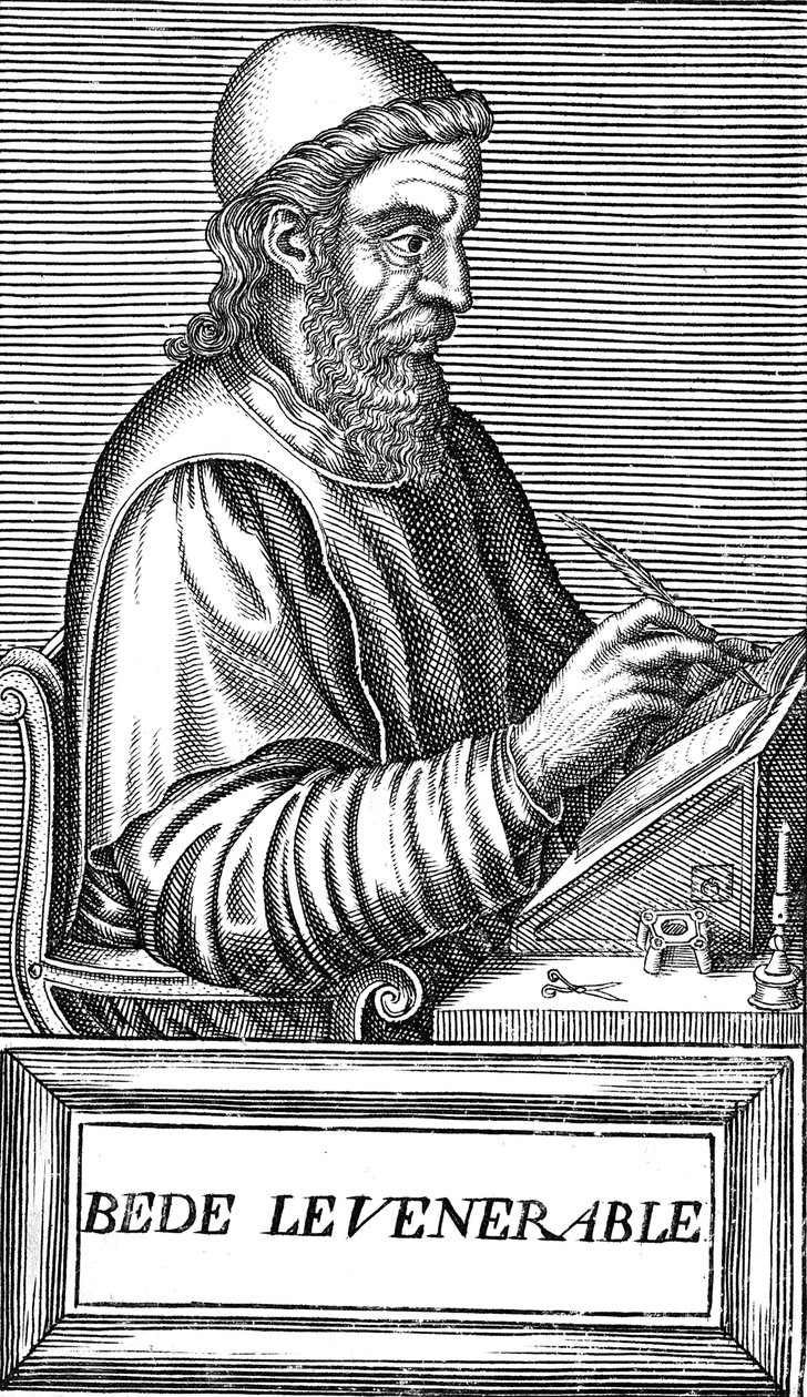 Ctihodný Bede c673-735, anglosaský teolog, učenec a historik, c1584 od Unbekannt
