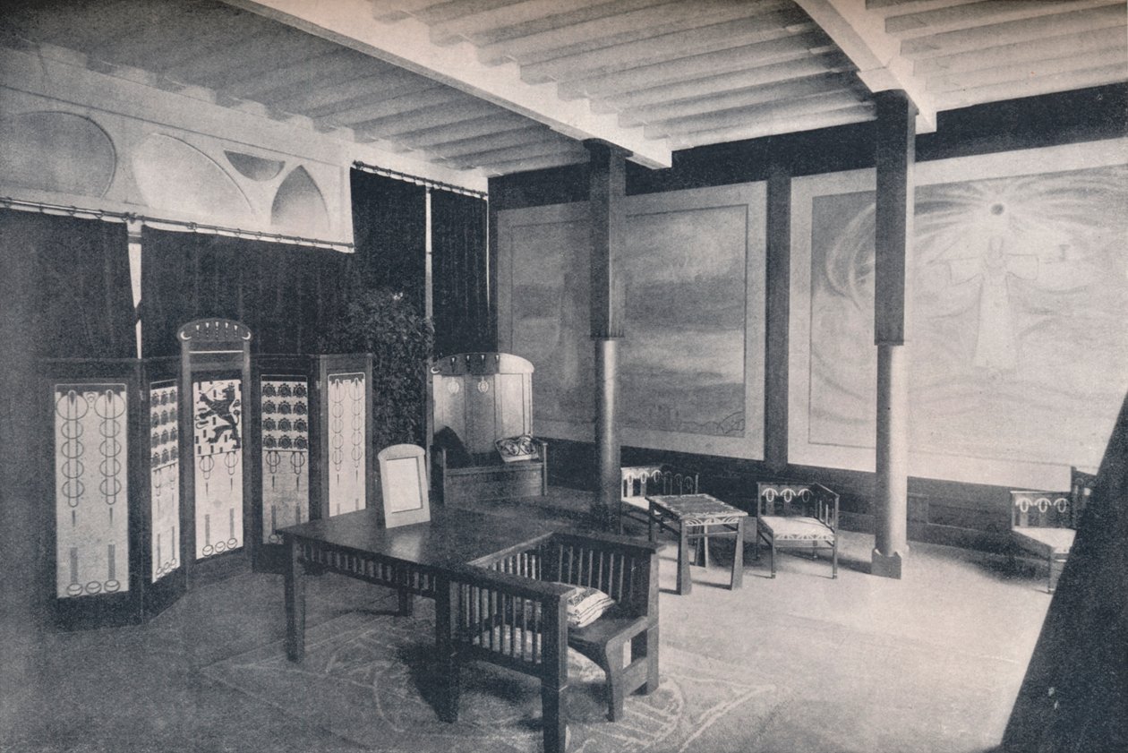 Vestibul holandské sekce na výstavě v Turíně, 1902 od Unbekannt
