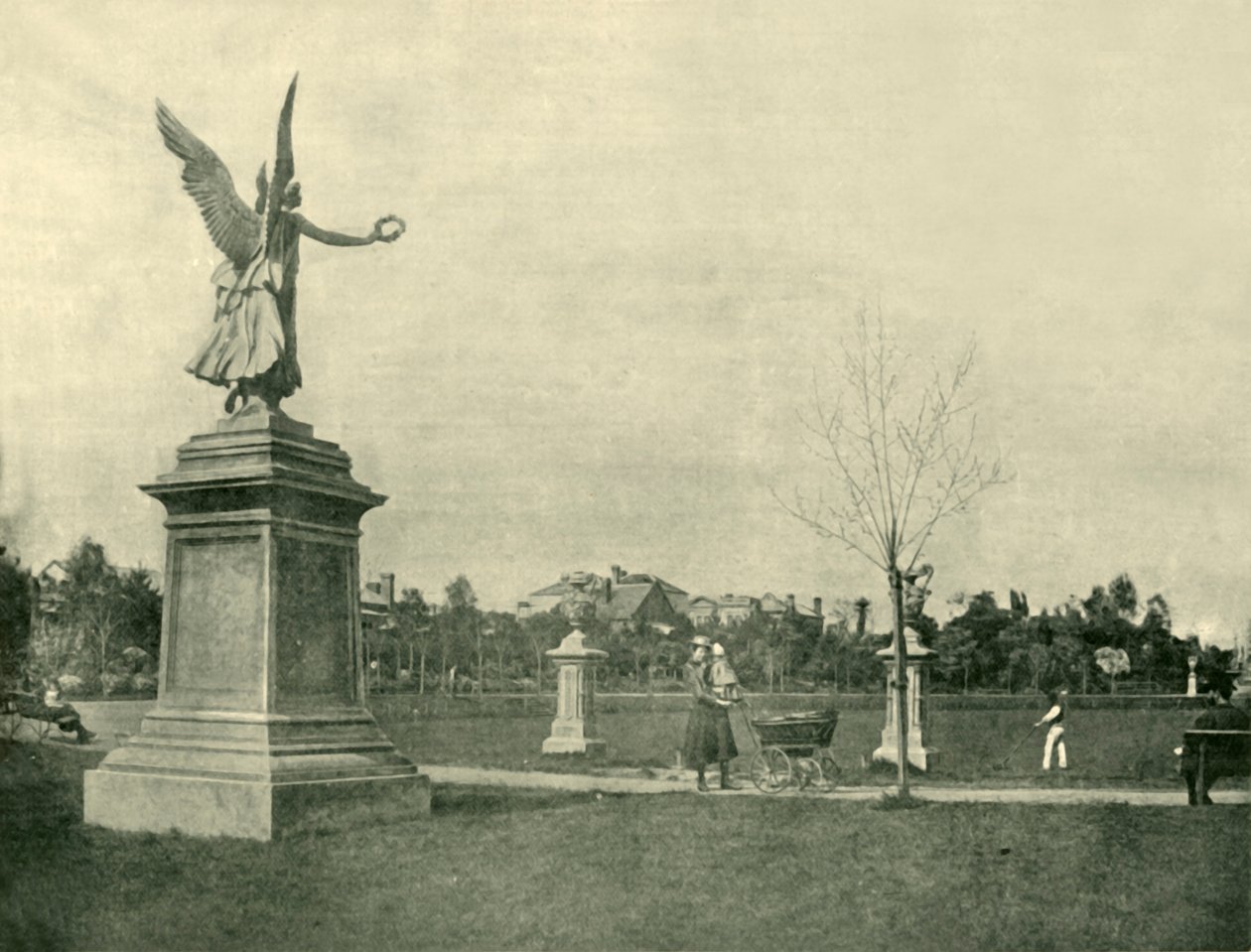 Viktoriiny zahrady, Windsor, 1901. od Unbekannt