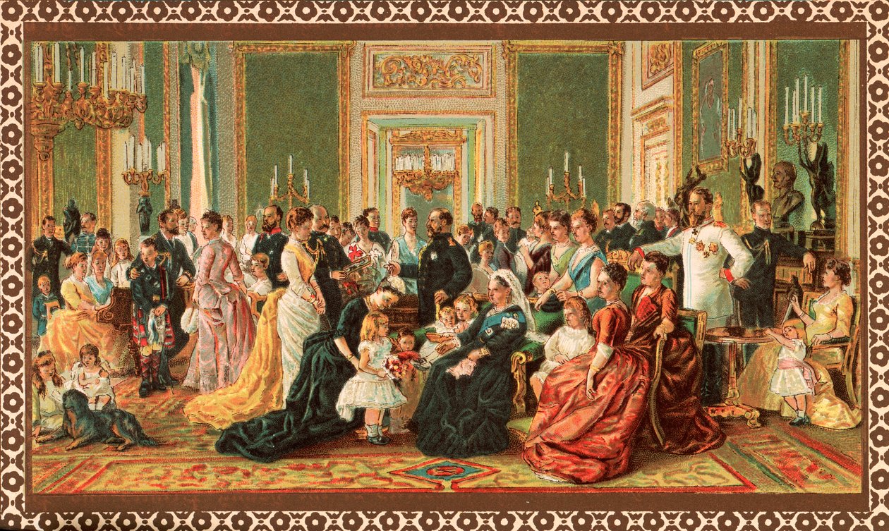 Viktoriánská královská rodina, 1887 od Unbekannt