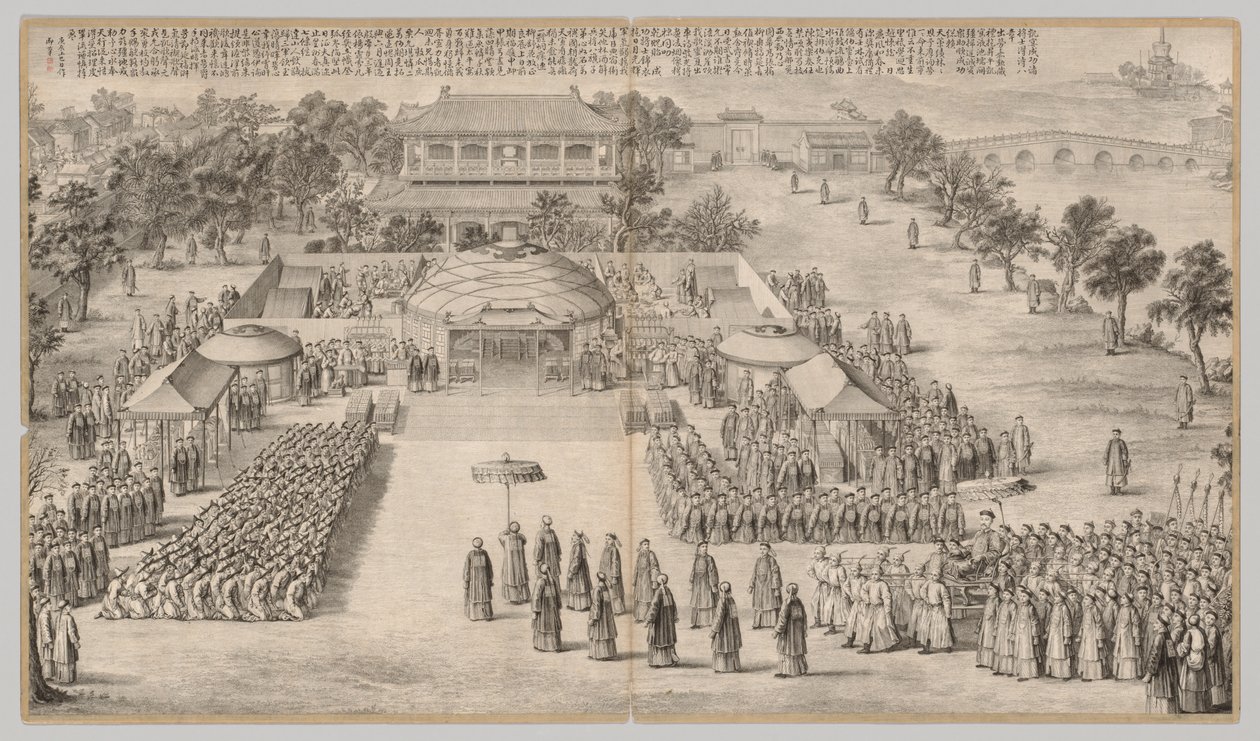 Vítězná hostina: z bojových scén potlačování povstání..., c. 1765-1774, báseň z 1 od Unbekannt