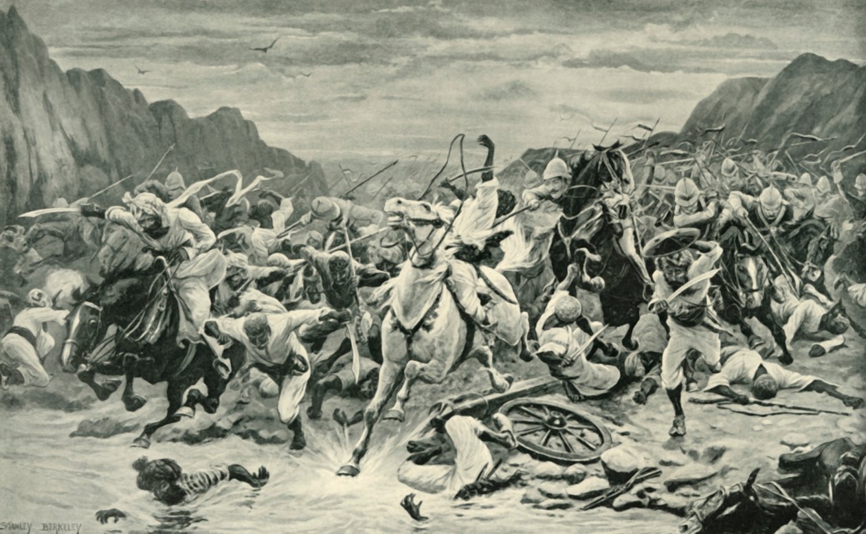 Vítězství pronásledování kandahárské kavalérie k řece Arghandab, 1901. od Unbekannt