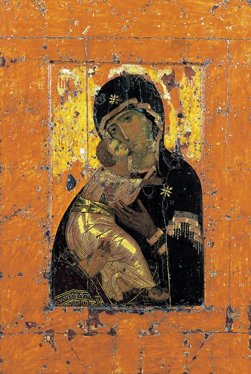 Panna Vladimíra, byzantská ikona, počátek 12. století od Unbekannt