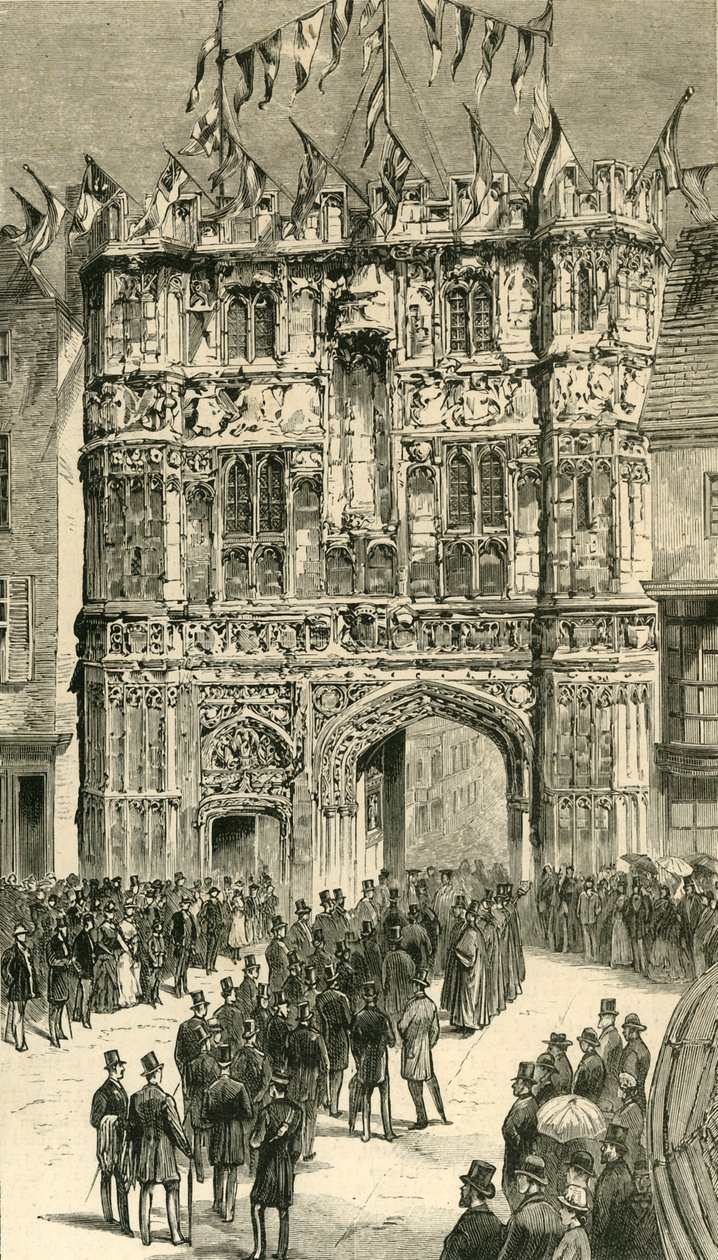 The Visitors Being Introduced To The Dean: Colonial and Indian Visitors at Canterbury, 1886. od Unbekannt