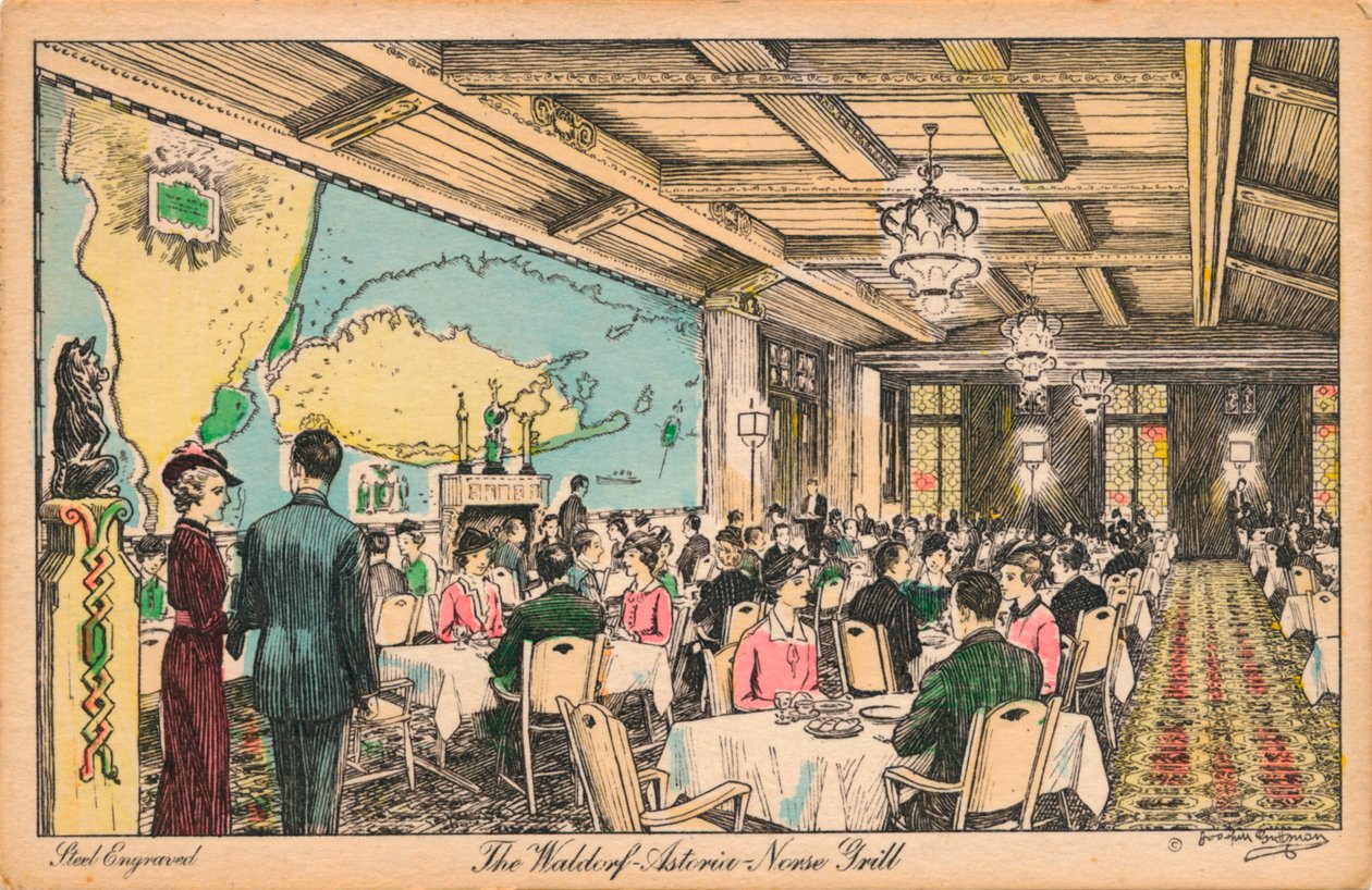 Waldorf Astoria, Norse Grill, c1930 od Unbekannt