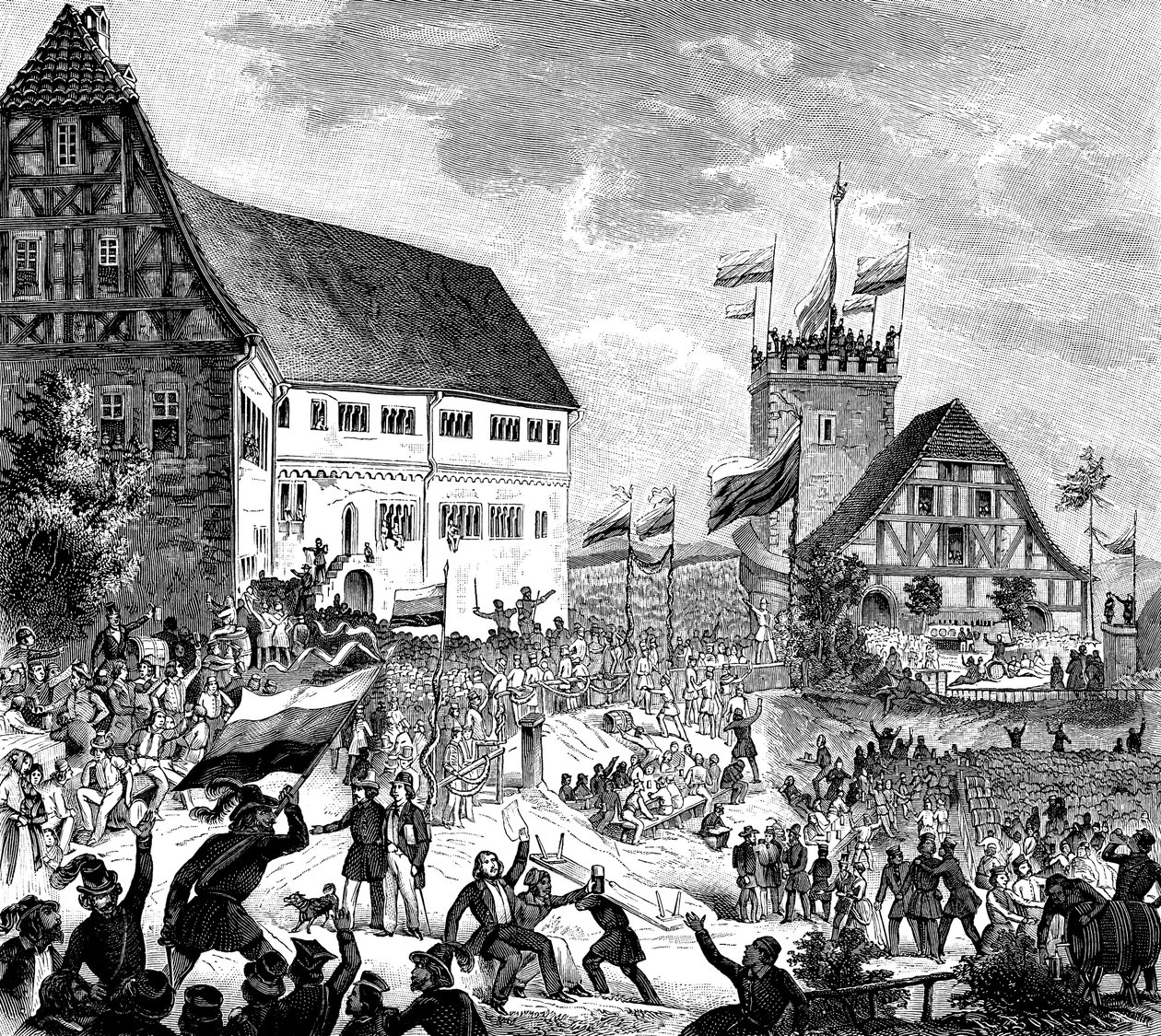 Festival Wartburg 12. června 1848, 1848 od Unbekannt