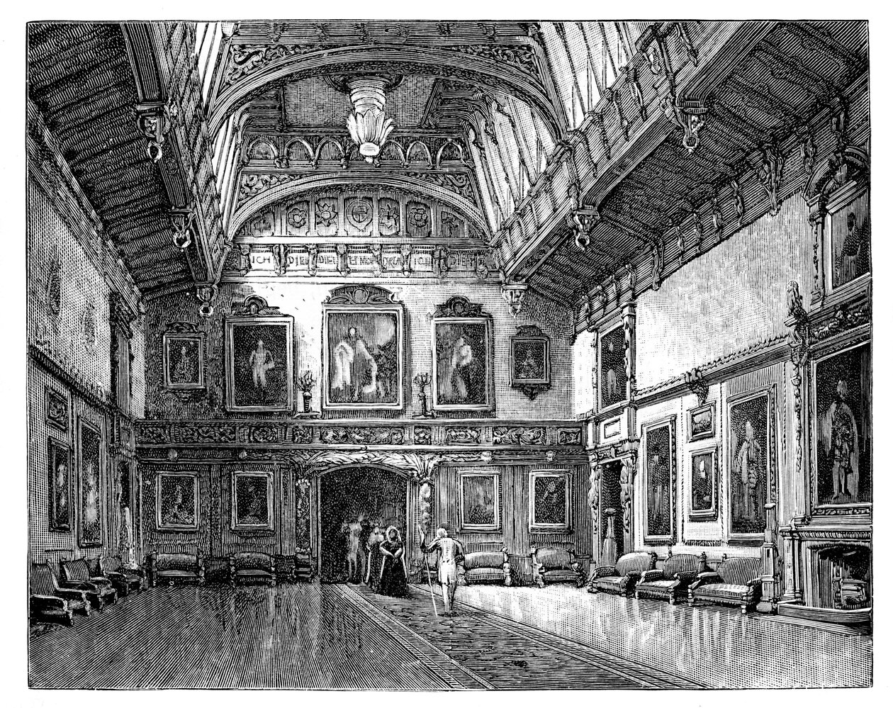Místnost Waterloo, hrad Windsor, c1888 od Unbekannt