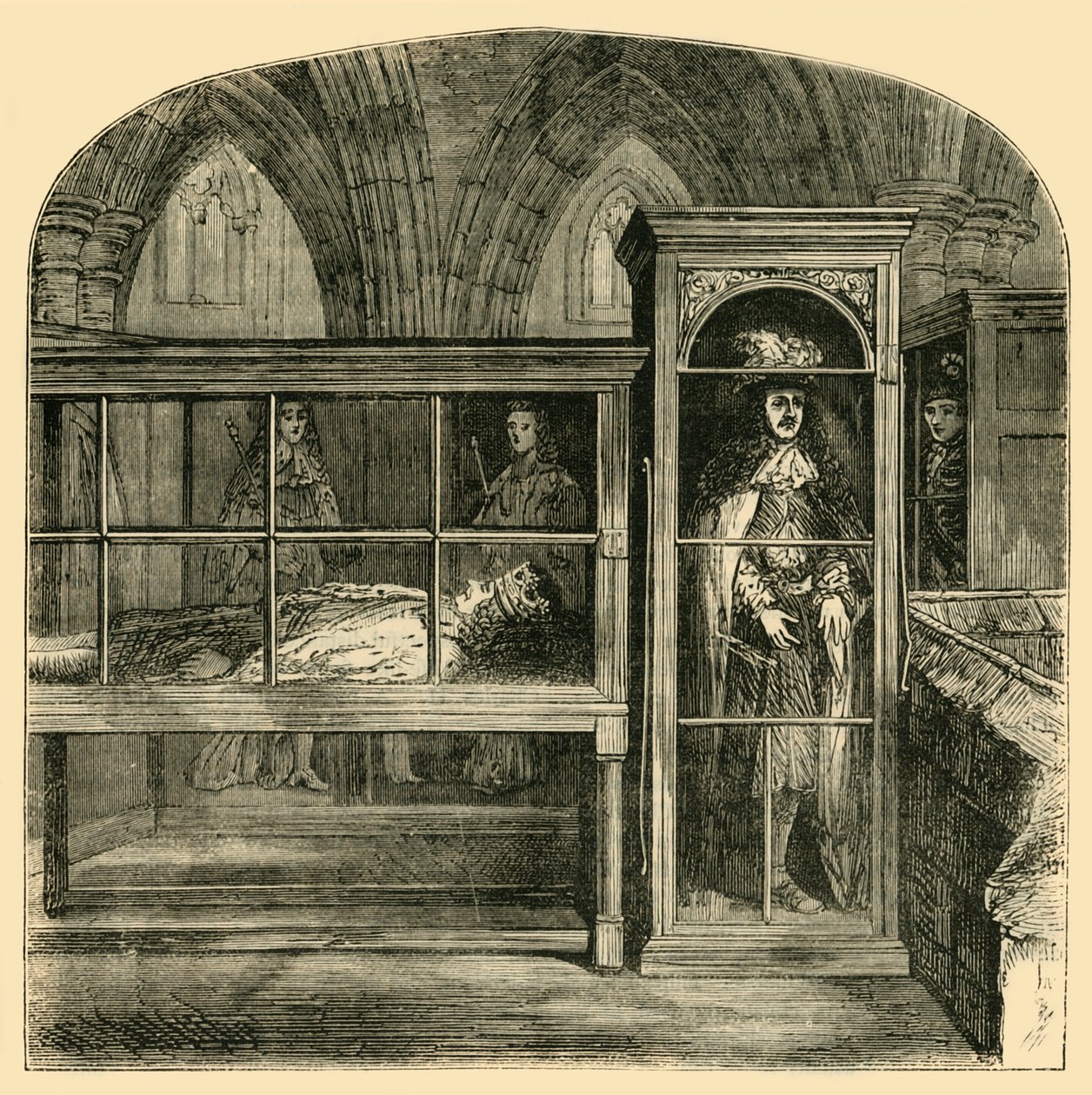 Voskové figuríny ve Westminsterském opatství, 1881. od Unbekannt