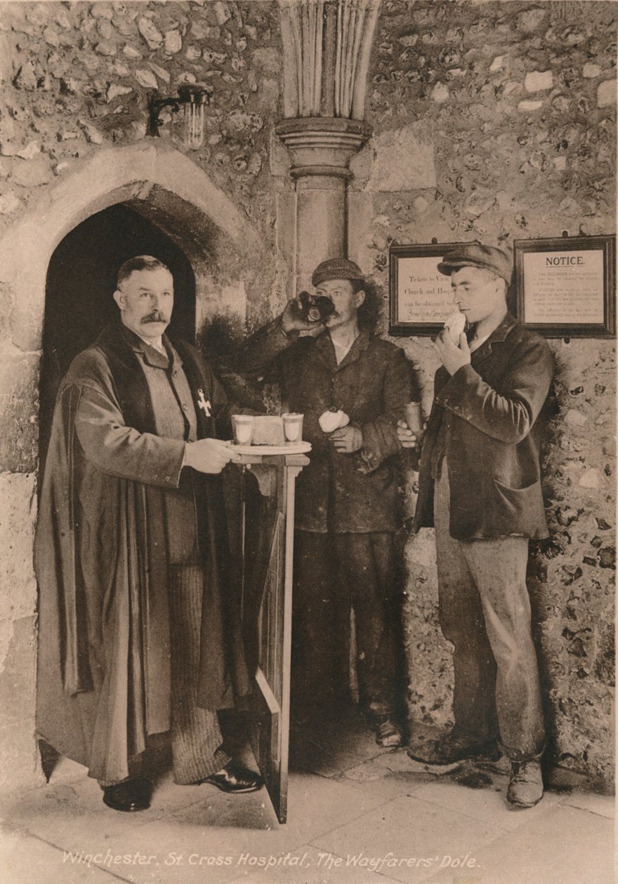 The Wayfarers Dole, Hospital of St Cross, Winchester, Hampshire, počátek 20. století od Unbekannt