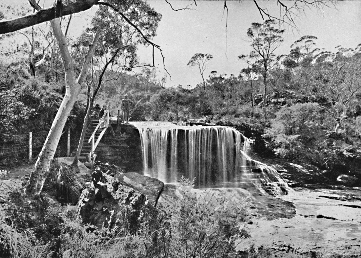 The Weeping Rock u Wentworth Falls, Blue Mountains, c1900. od Unbekannt