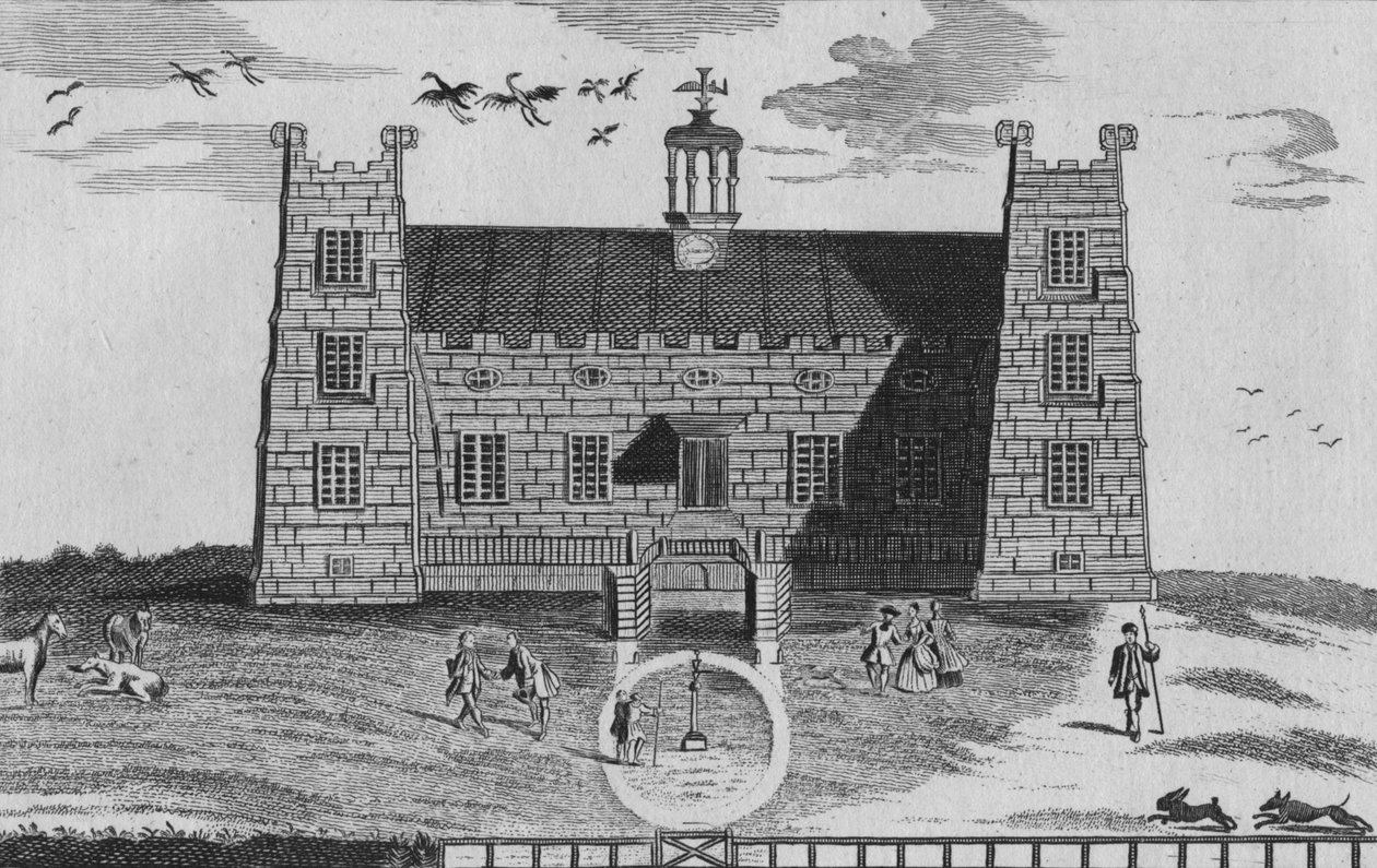 The West Prospect of Lumley-Castle, c1767 od Unbekannt
