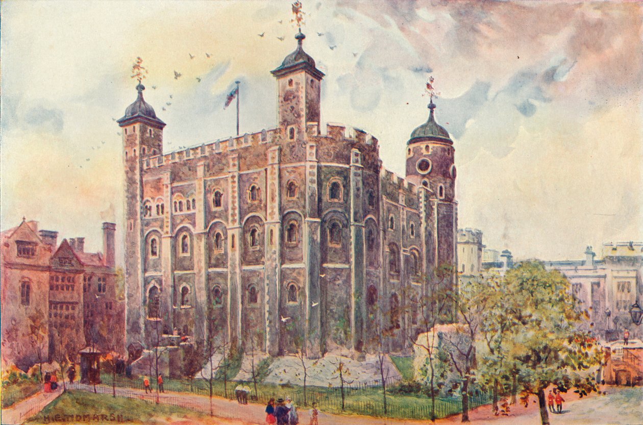 Bílá věž, Tower of London, 1906 od Unbekannt