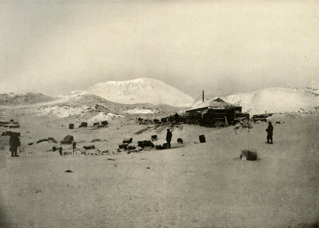 Zimní čtvrť. S horou Erebus v pozadí, c1908, 1909 od Unbekannt