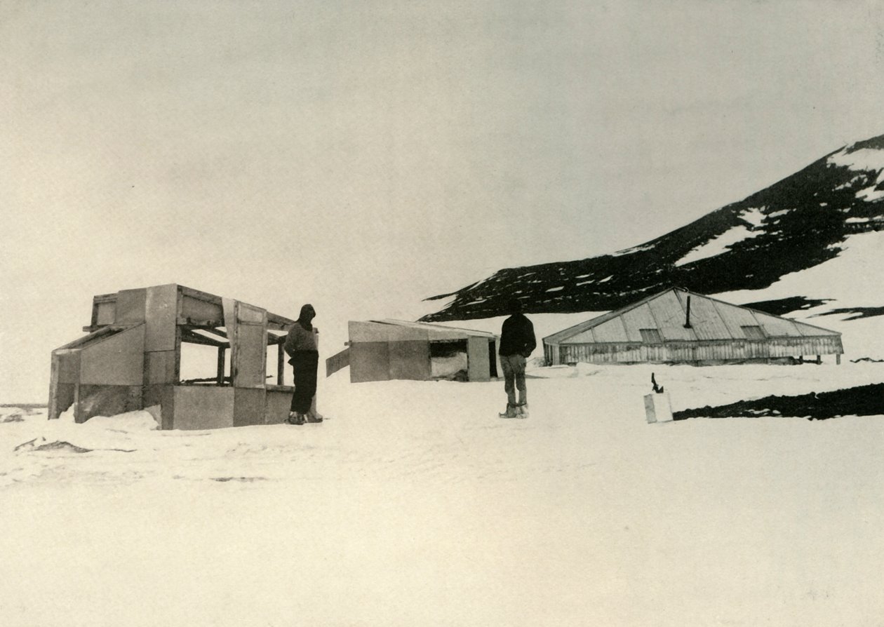 Zimní čtvrti Discovery Expedice v Hut Point, c1908, 1909. od Unbekannt