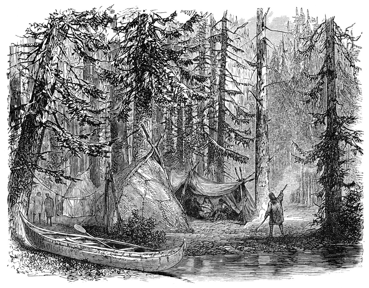 Lesy před emigrantem, 1900 od Unbekannt