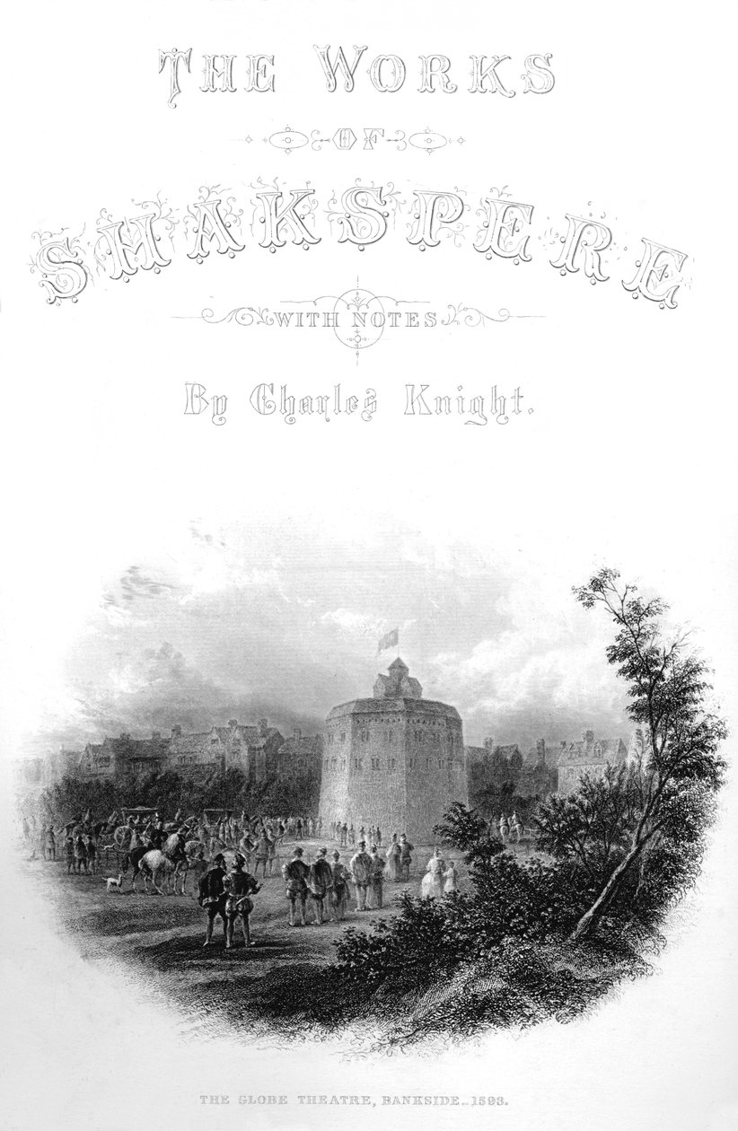 The Works of Shakspere - The Globe Theatre, Bankside, 1593, c1870 od Unbekannt