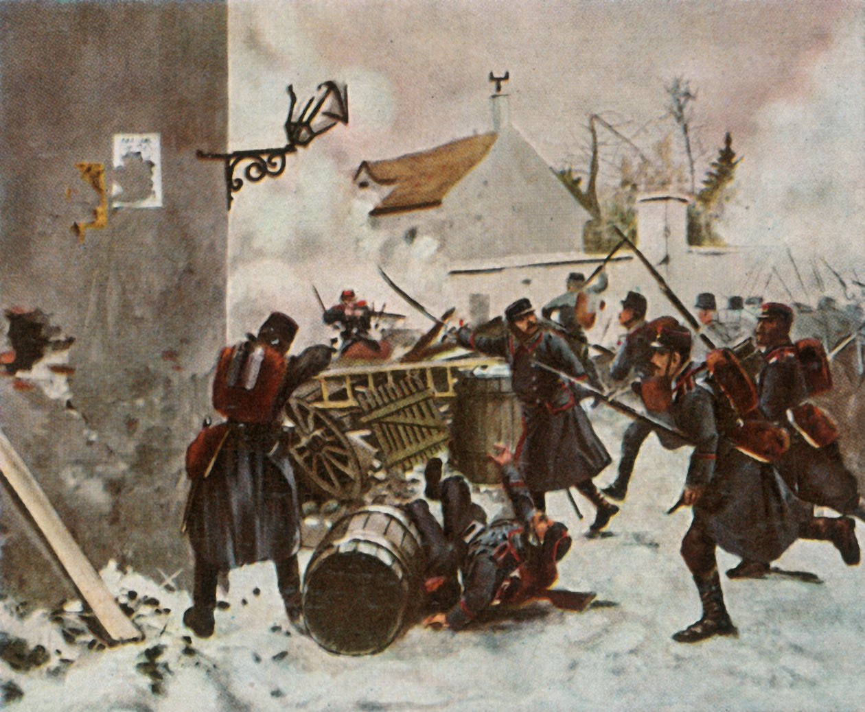 Württemberská divize v Champigny, 2. prosince 1870, 1936. od Unbekannt